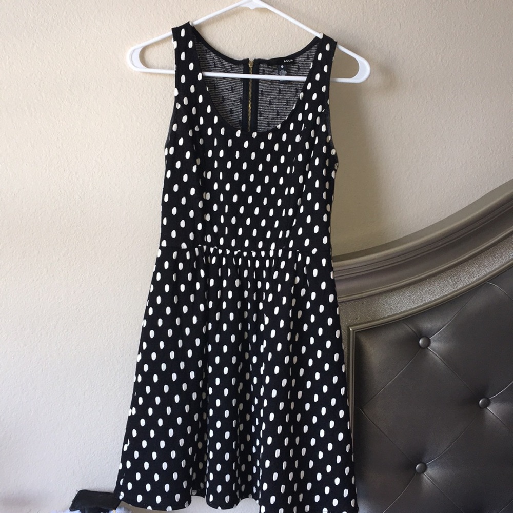 Creative poka dot dress